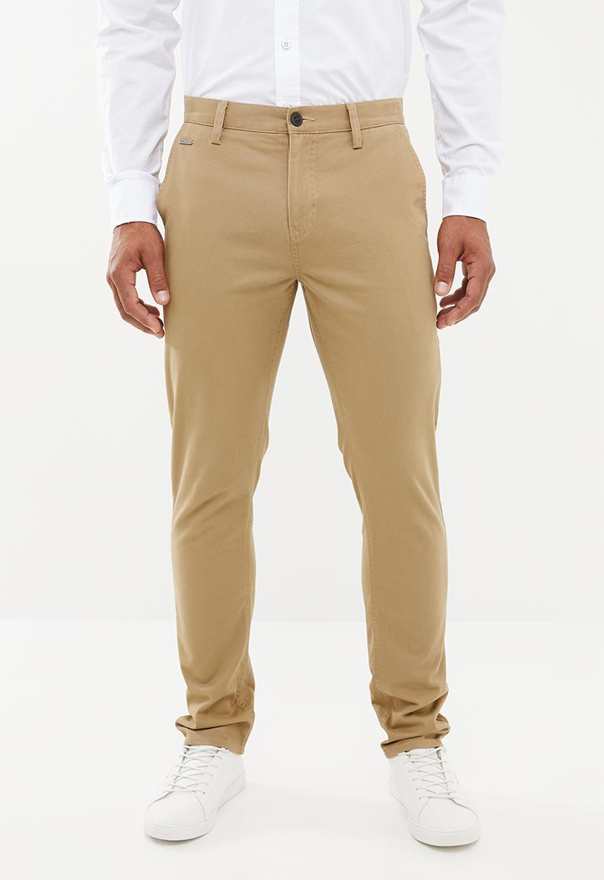 GUESS - Carter twill chino pant-bom - brown