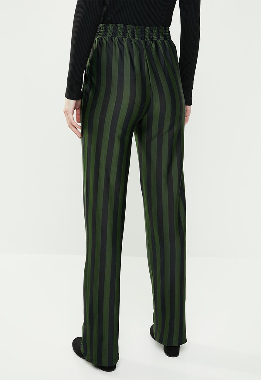 Jacqueline de Yong - Minna pants - black & green 