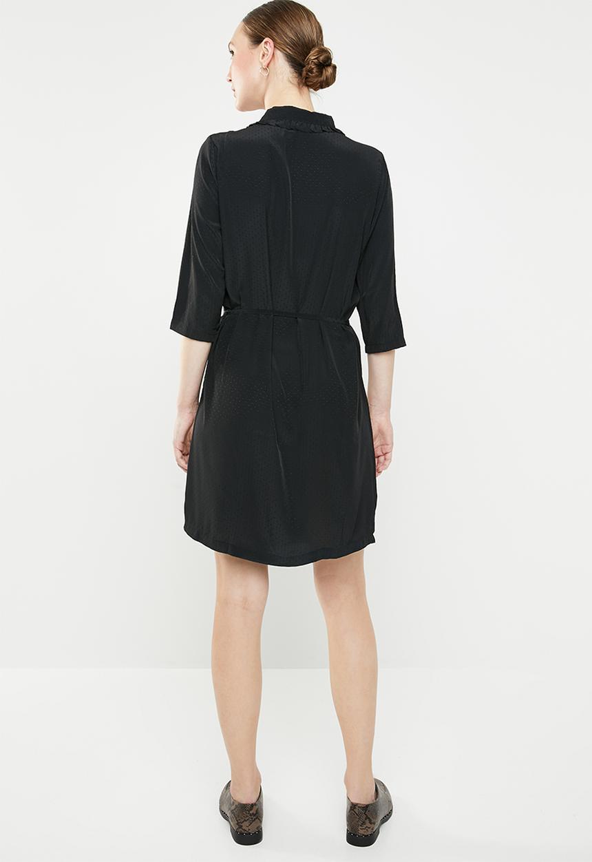 Jacqueline de Yong - Gilbert 3/4 dress - black