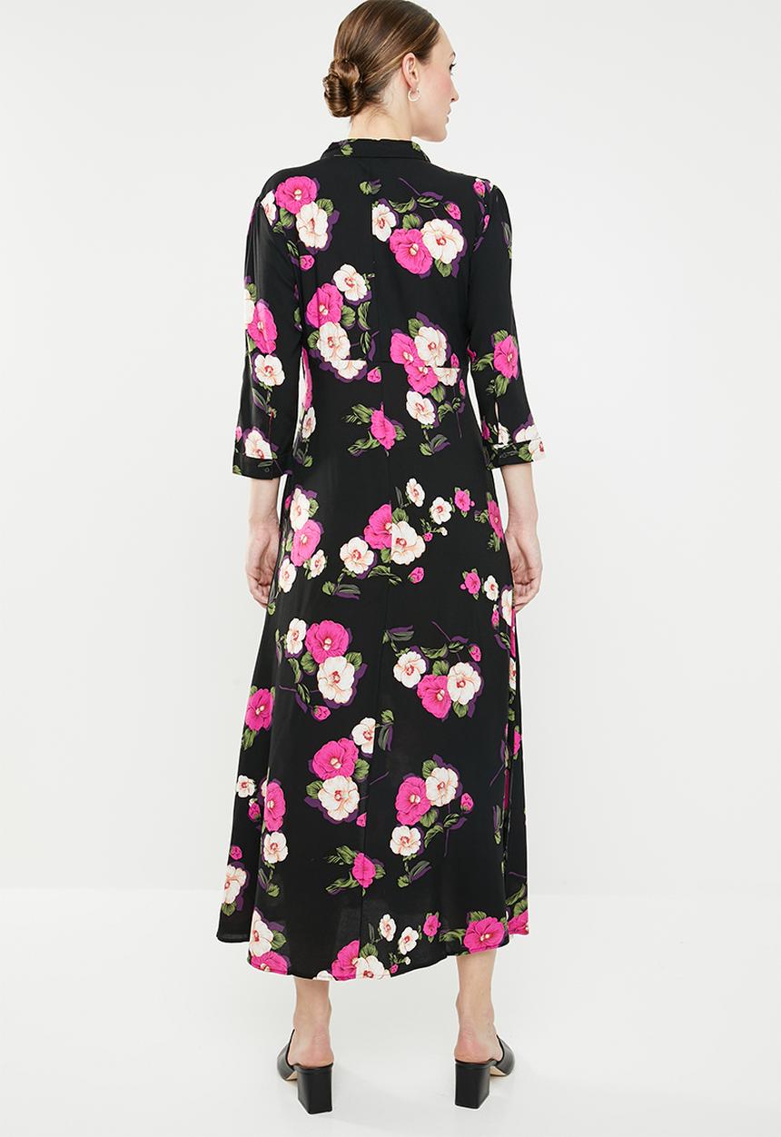 Jacqueline de Yong - Gitte 3/4 maxi shirt dress - multi 