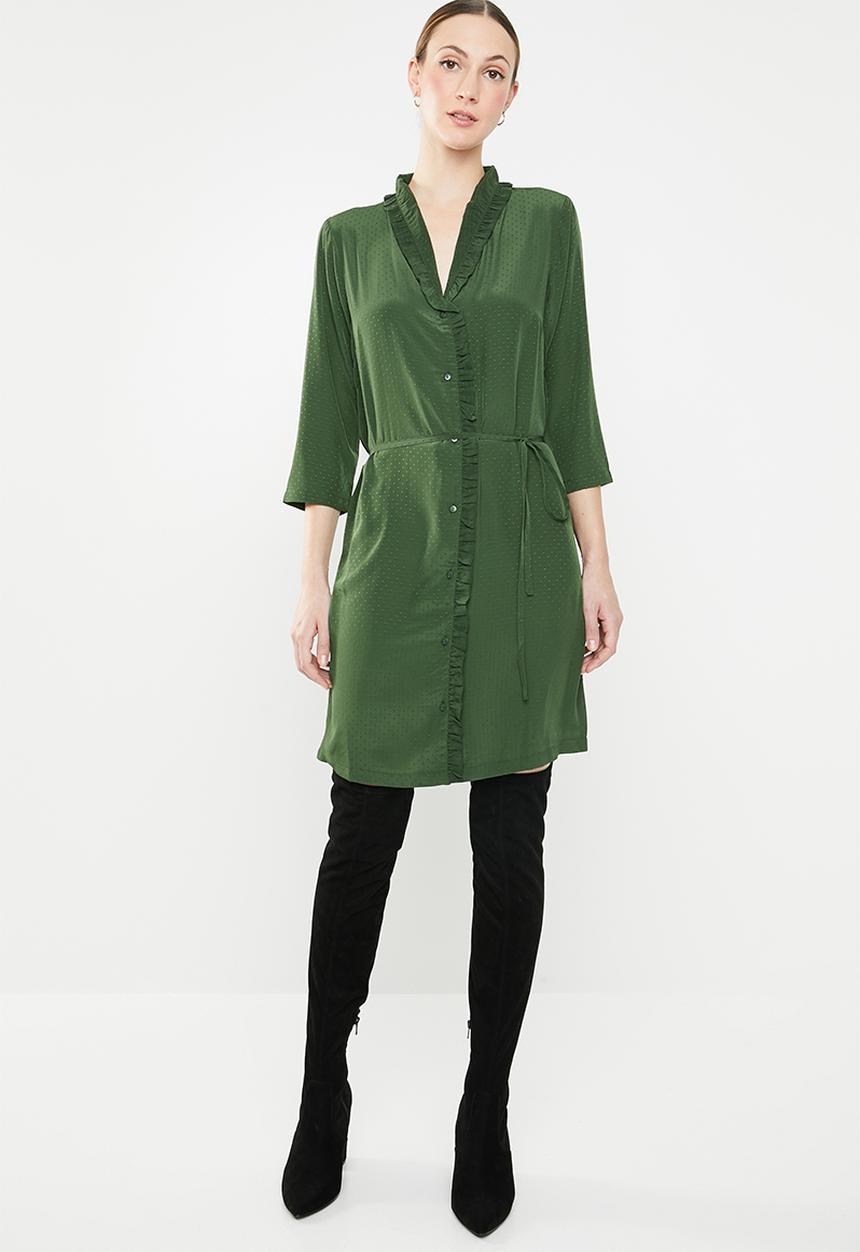 Jacqueline de Yong - Gilbert 3/4 dress - green 