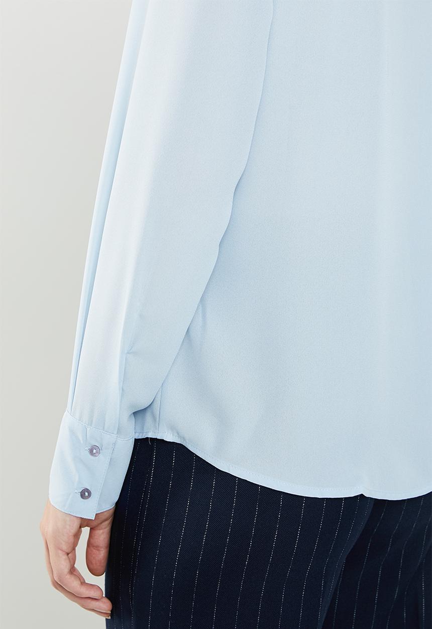 Jacqueline de Yong - Ibi long sleeve shirt - blue