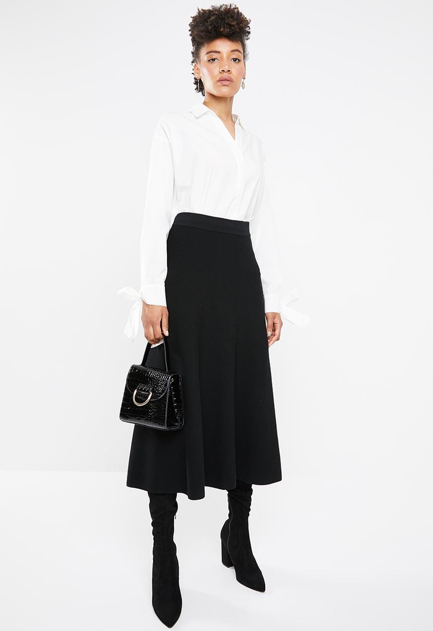 Vero Moda - Flow long sleeve midi shirt - white