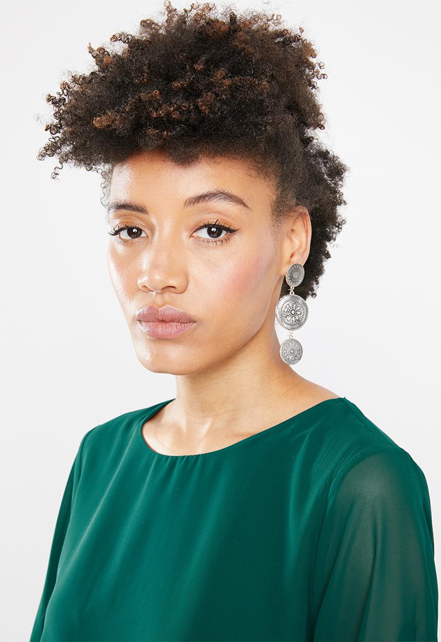Vero Moda - Malva minni peplum top - green