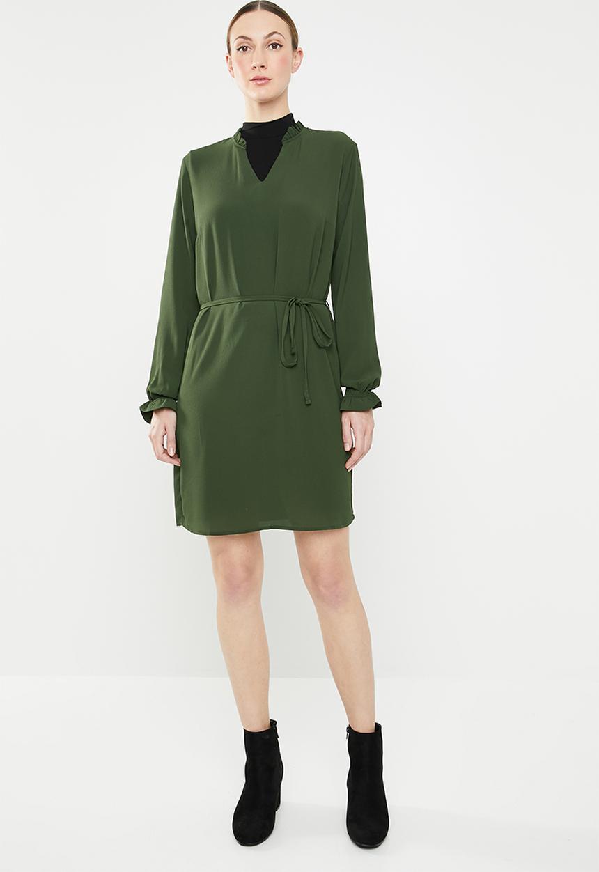 Jacqueline de Yong - Gorgeous long sleeve dress - green 