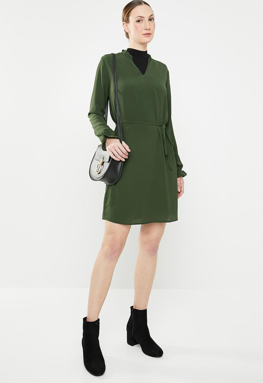 Jacqueline de Yong - Gorgeous long sleeve dress - green 