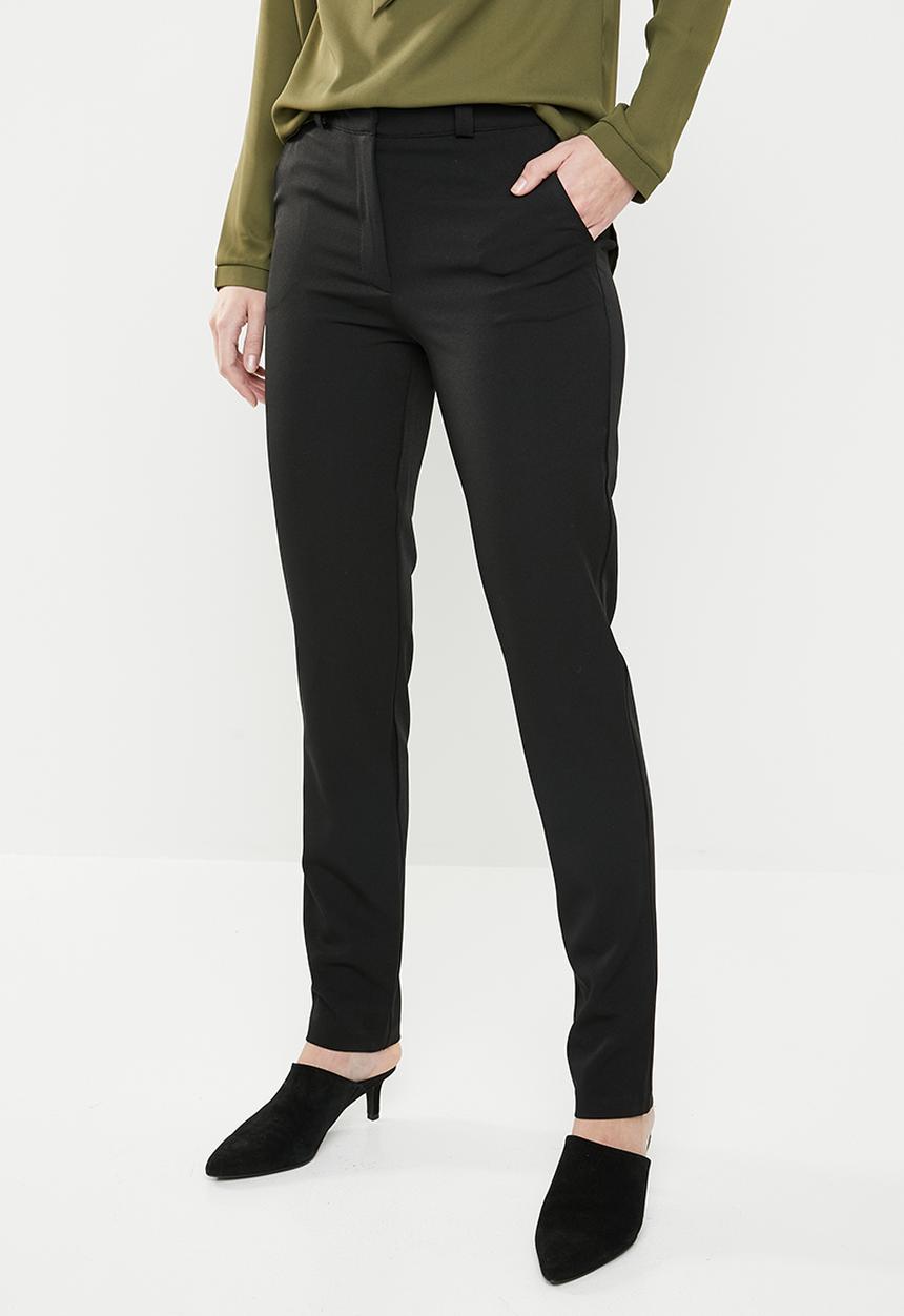 edit - Classic ankle grazer pants - black