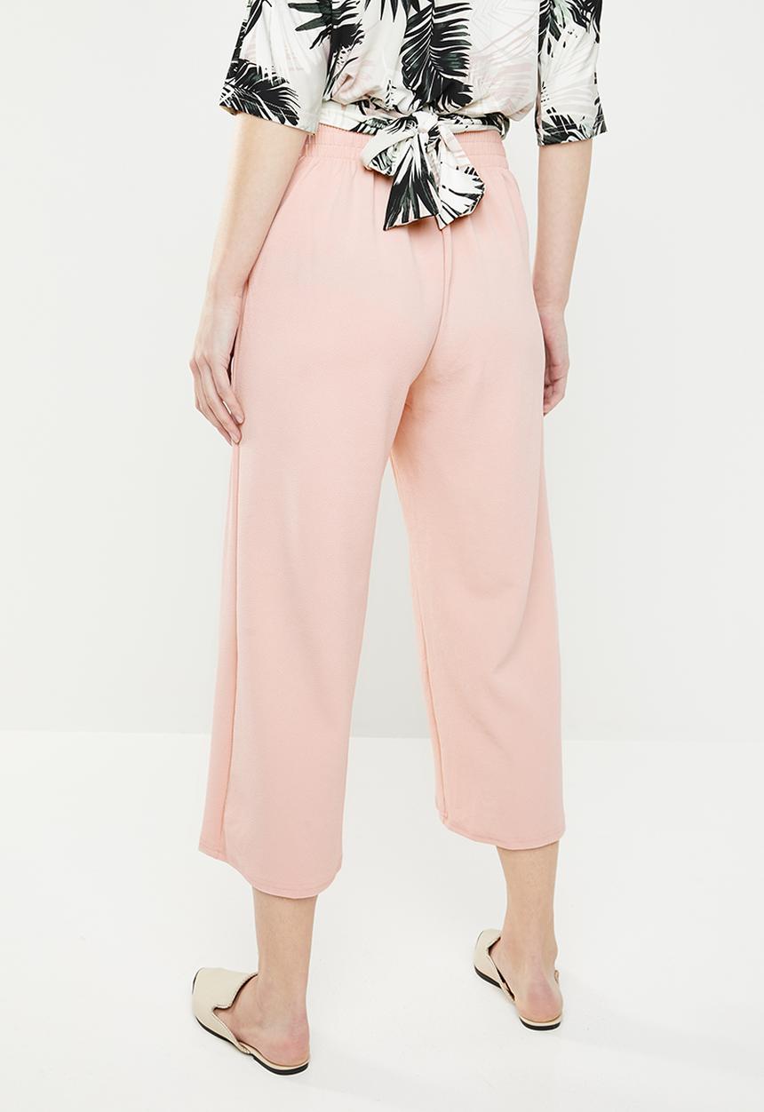 edit - Textured culotte - pink