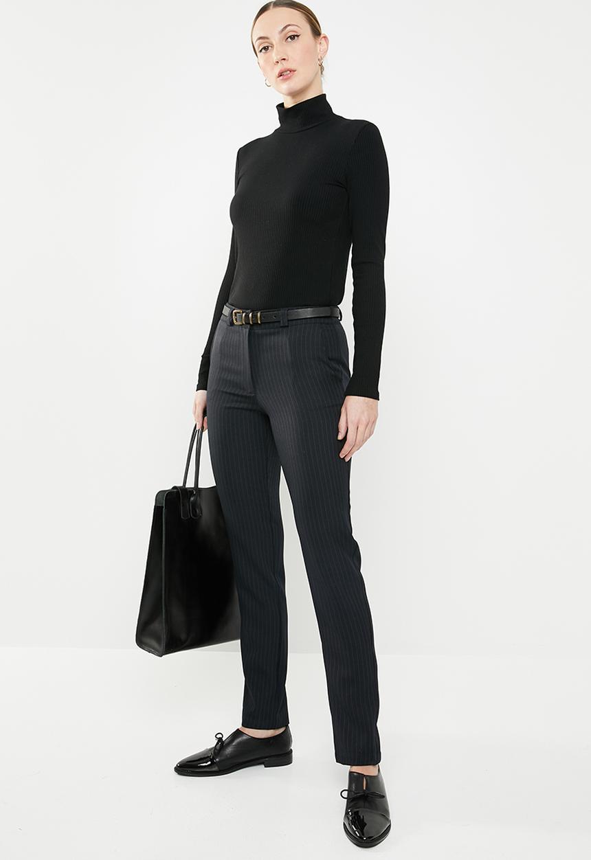 edit - Classic ankle grazer pants - navy