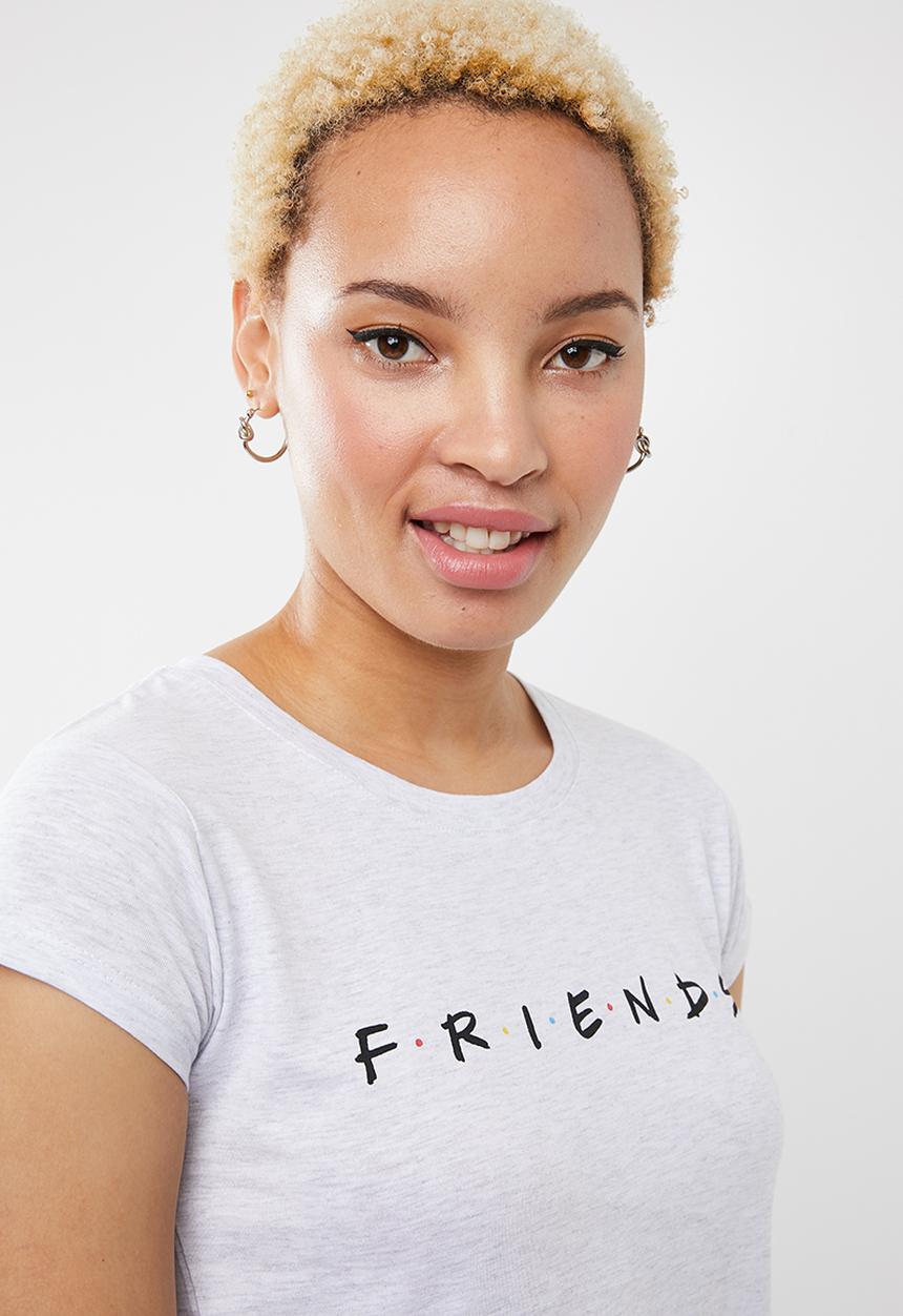 Cotton On - Tbar friends graphic tee - grey
