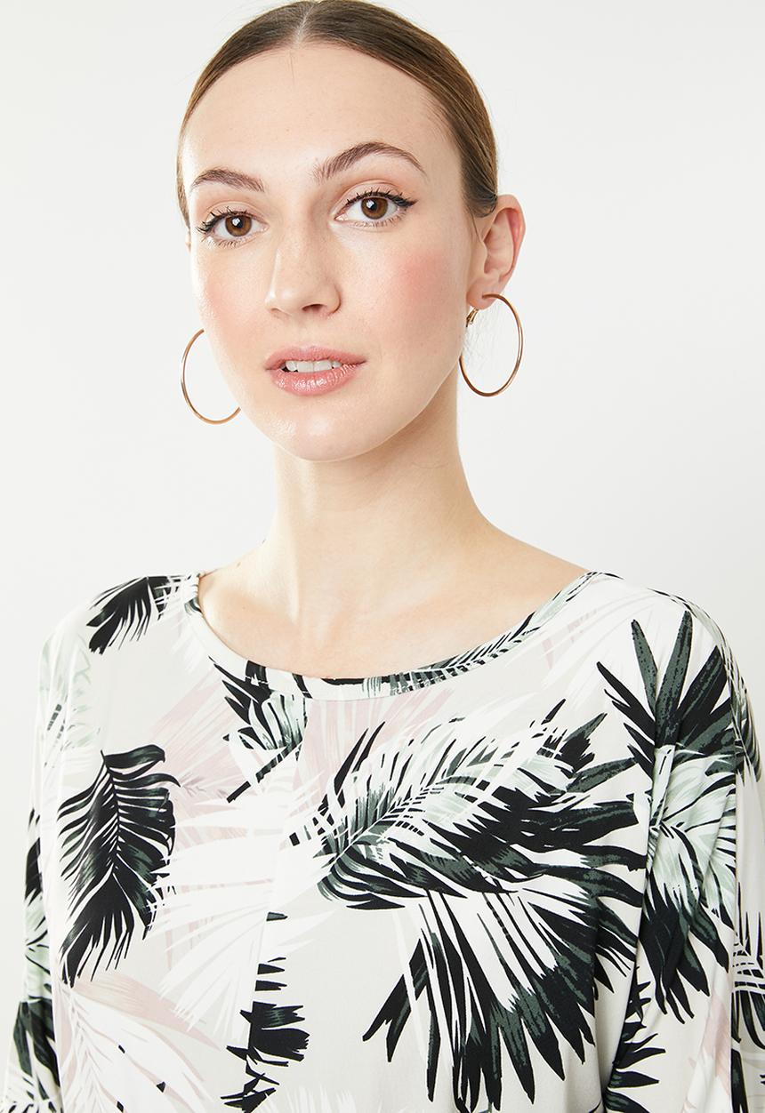 edit - Twist front top - black & white