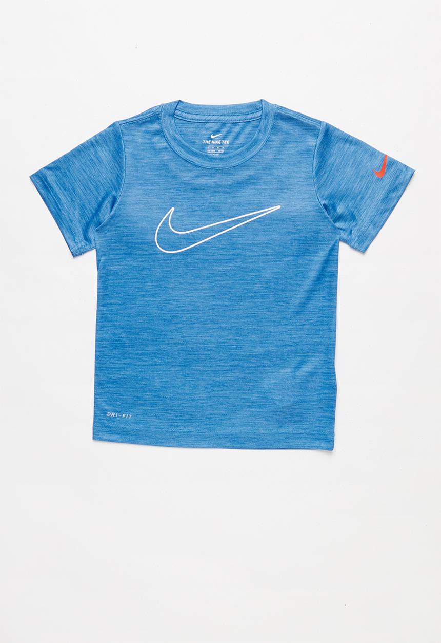 Nike - Nkb crossdye swoosh df tee - blue