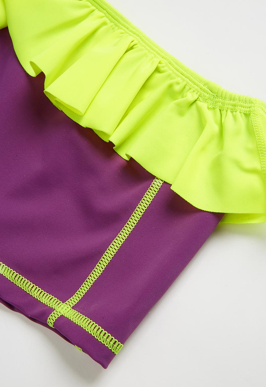Lizzy - Dollliane 2 piece rashvest set - purple & green