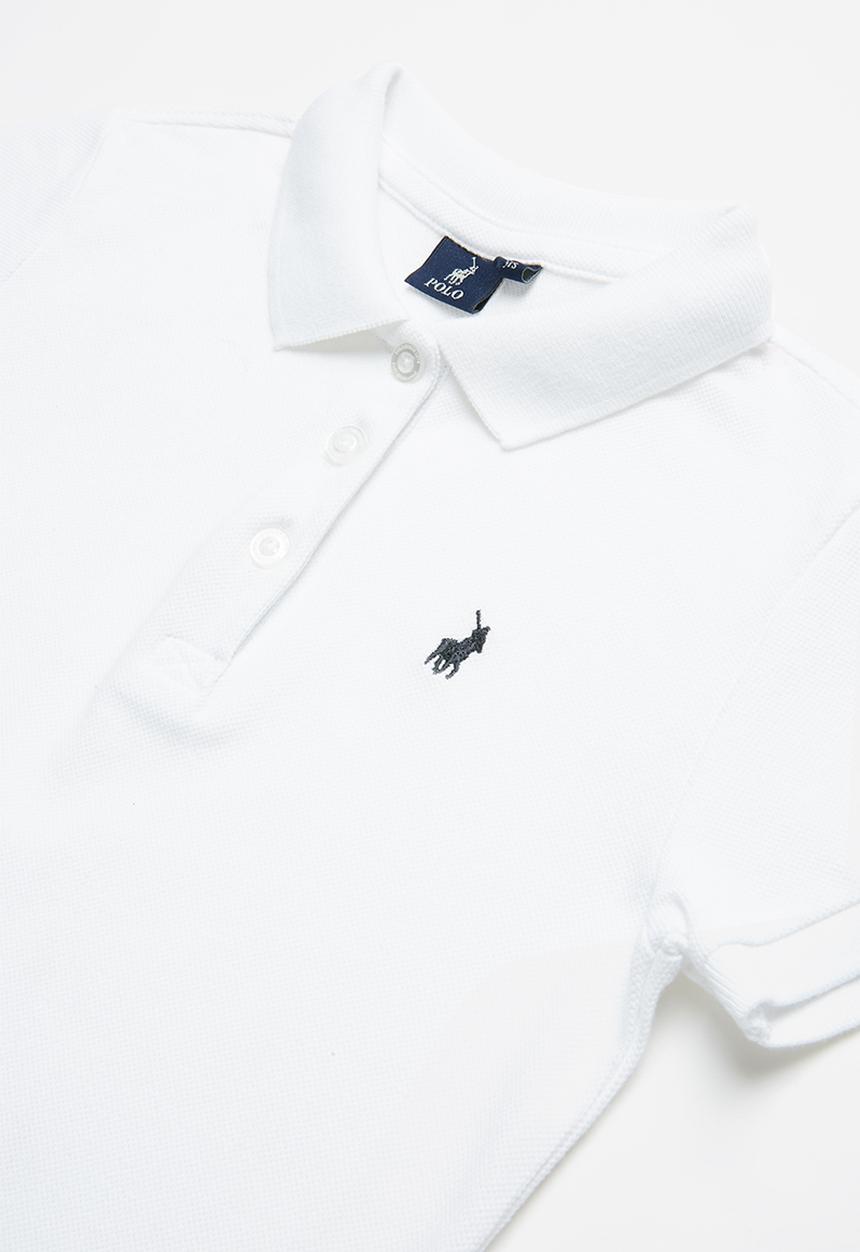 POLO - Alexis frilled golfer dress - white