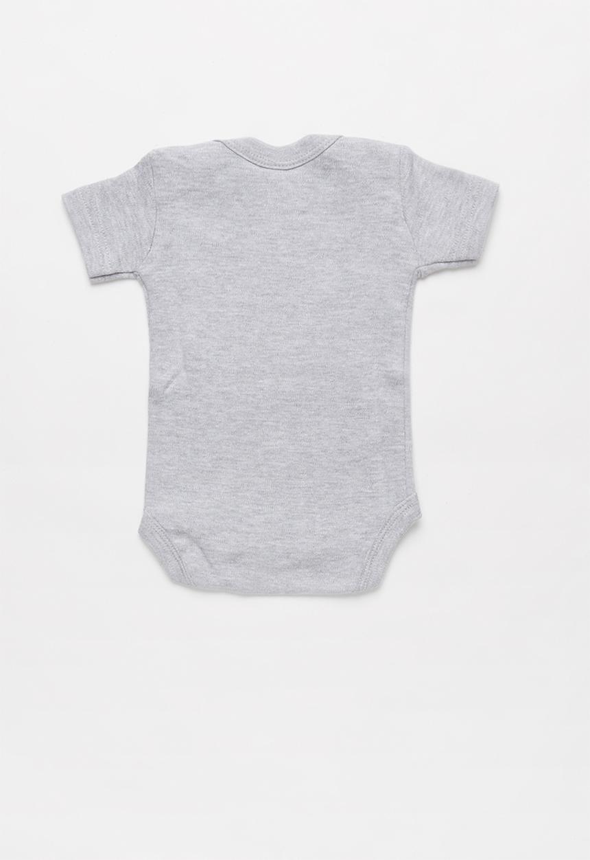 Funky Shop - Slogan baby grow - grey