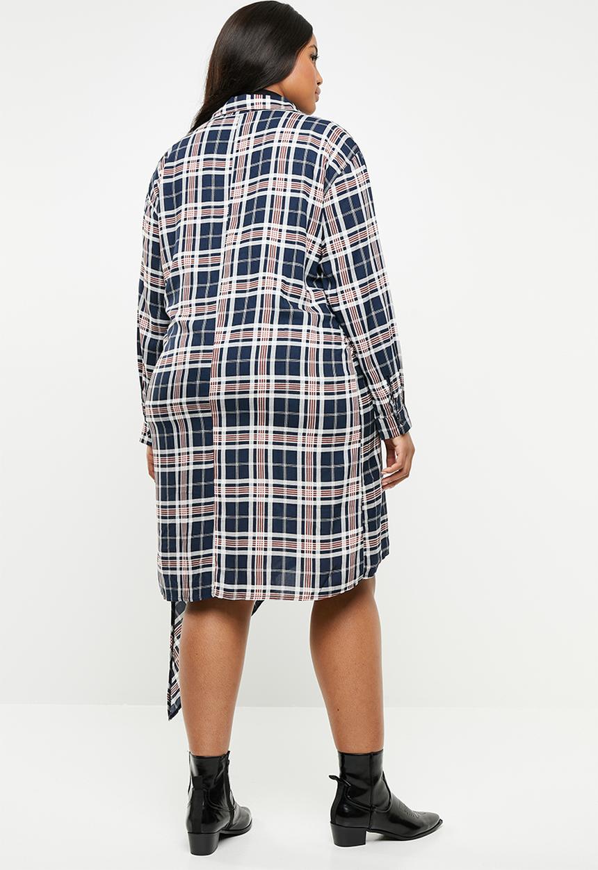 Superbalist - Asymmetrical shirt dress - multi
