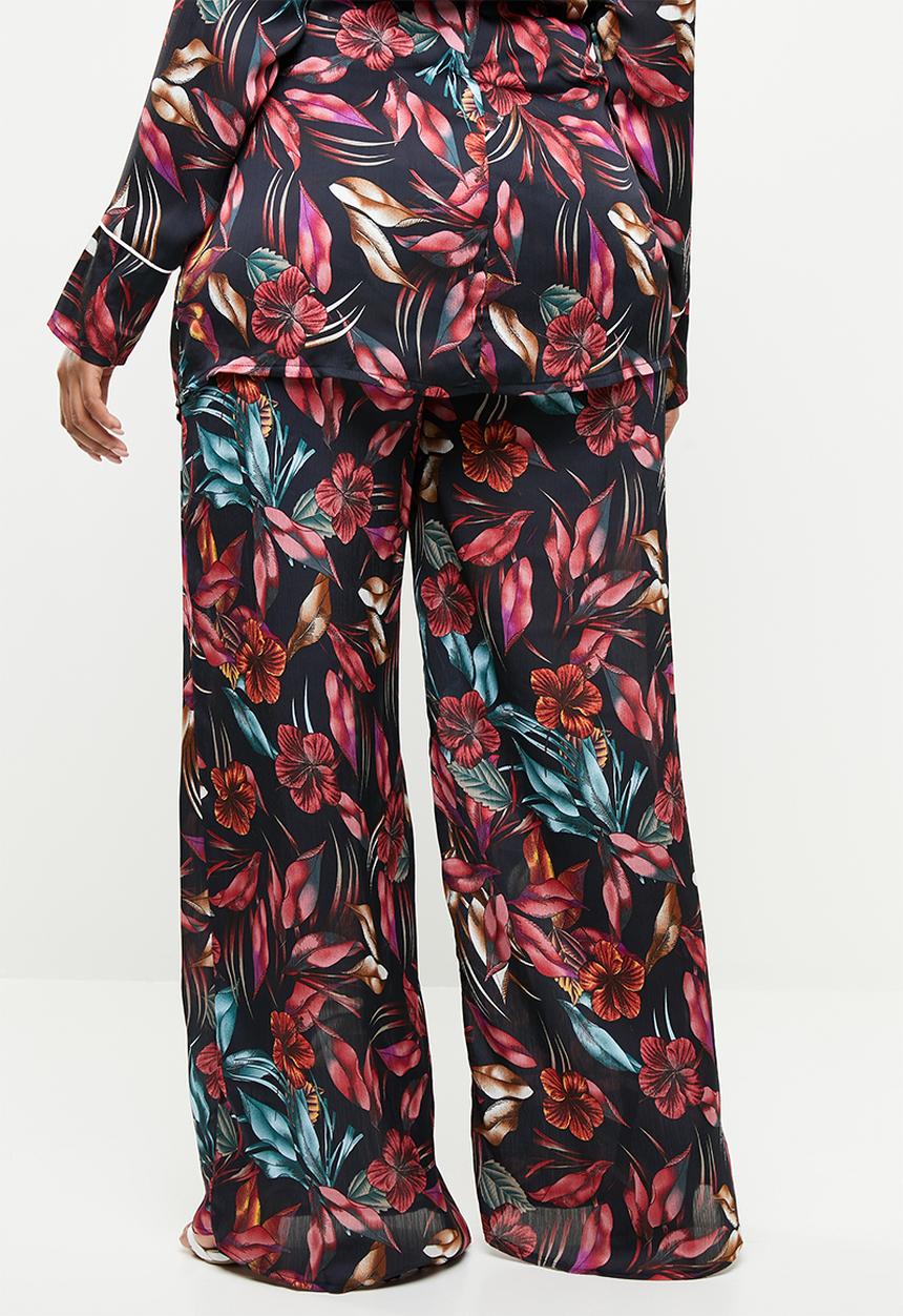 Missguided - Curve floral print trousers - multi