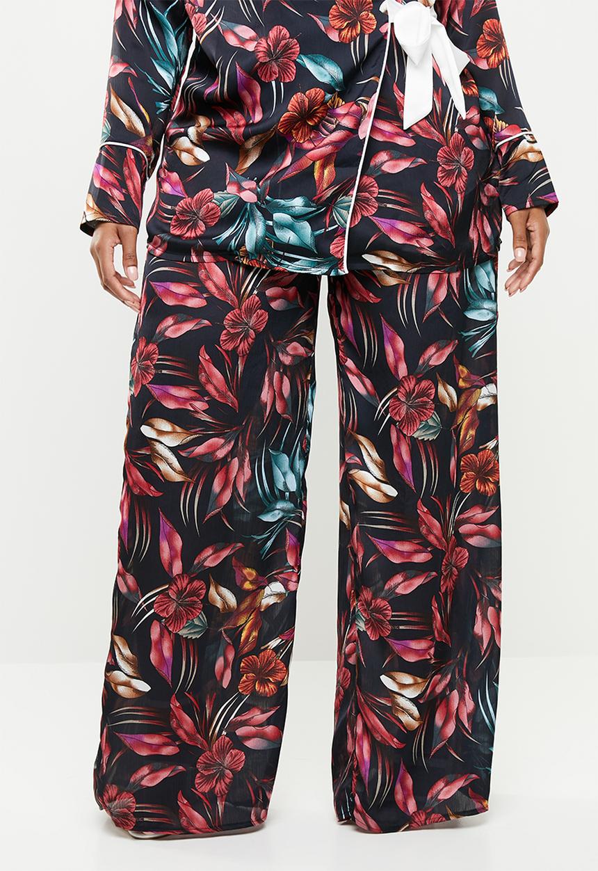 Missguided - Curve floral print trousers - multi