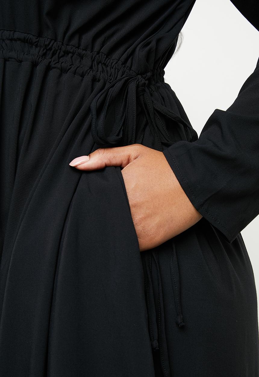 AMANDA LAIRD CHERRY - Bontle shirt dress - black