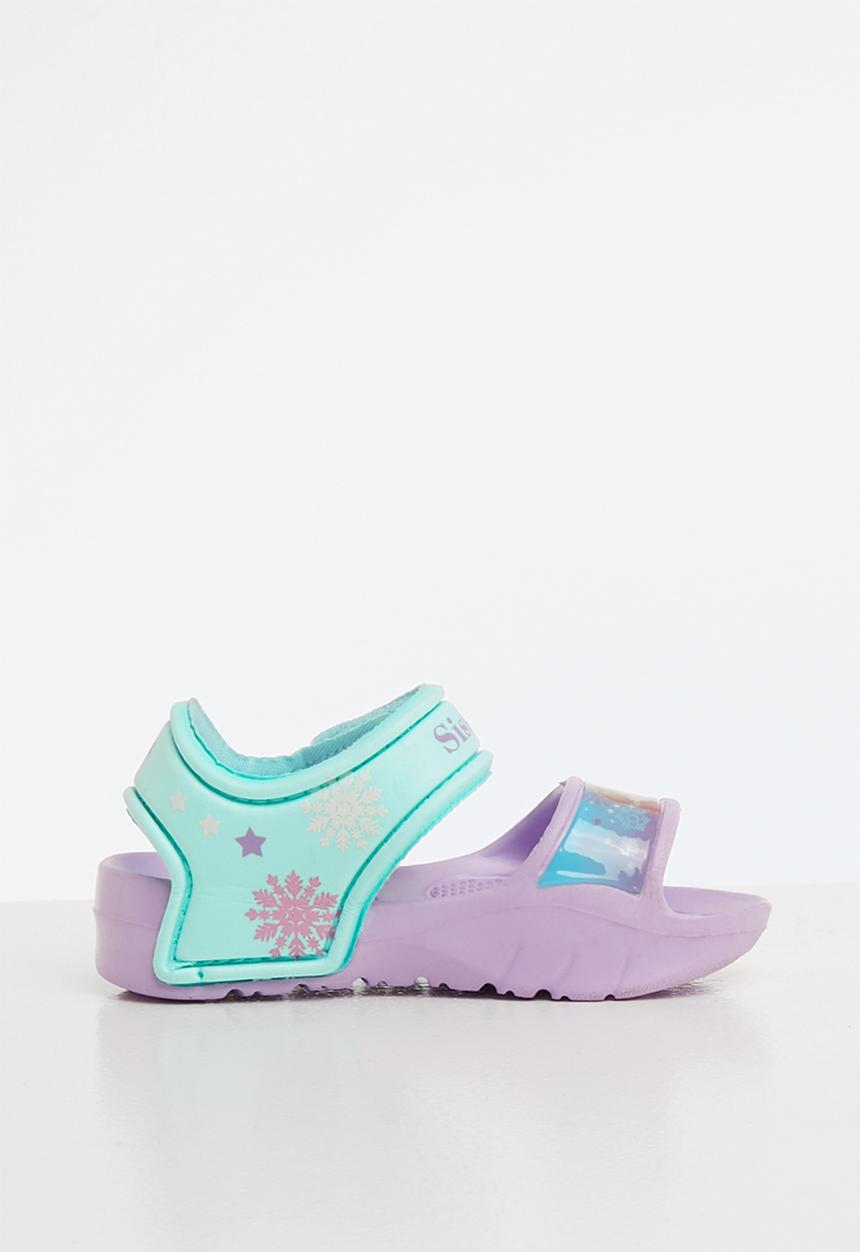 Character Fashion - Frozen adventure sandals- purple & turquoise 