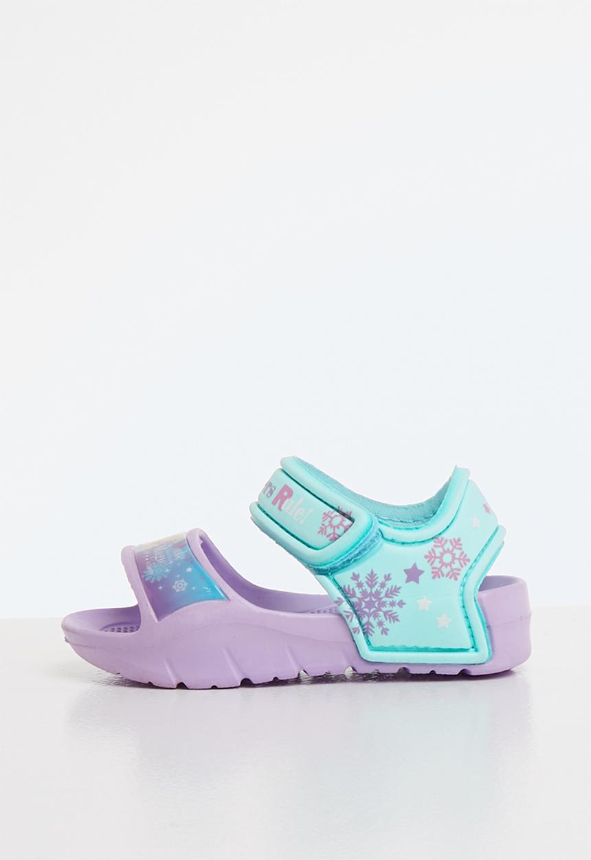 Character Fashion - Frozen adventure sandals- purple & turquoise 
