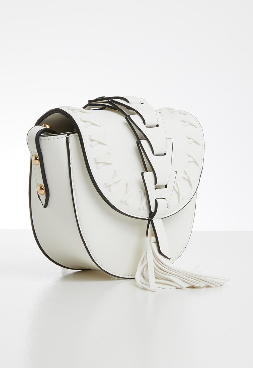 ONLY - Tassel crossbody bag - white