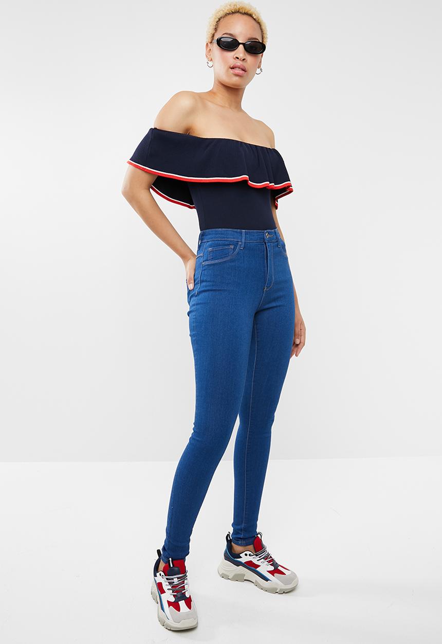 ONLY - Rain skinny jeans - blue