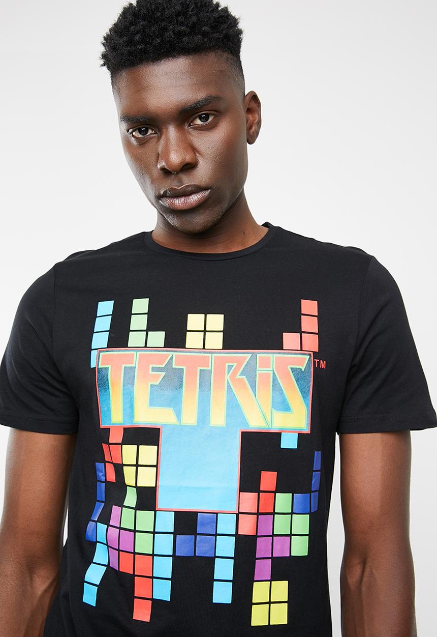 Only & Sons - Tetris short sleeve tee - black
