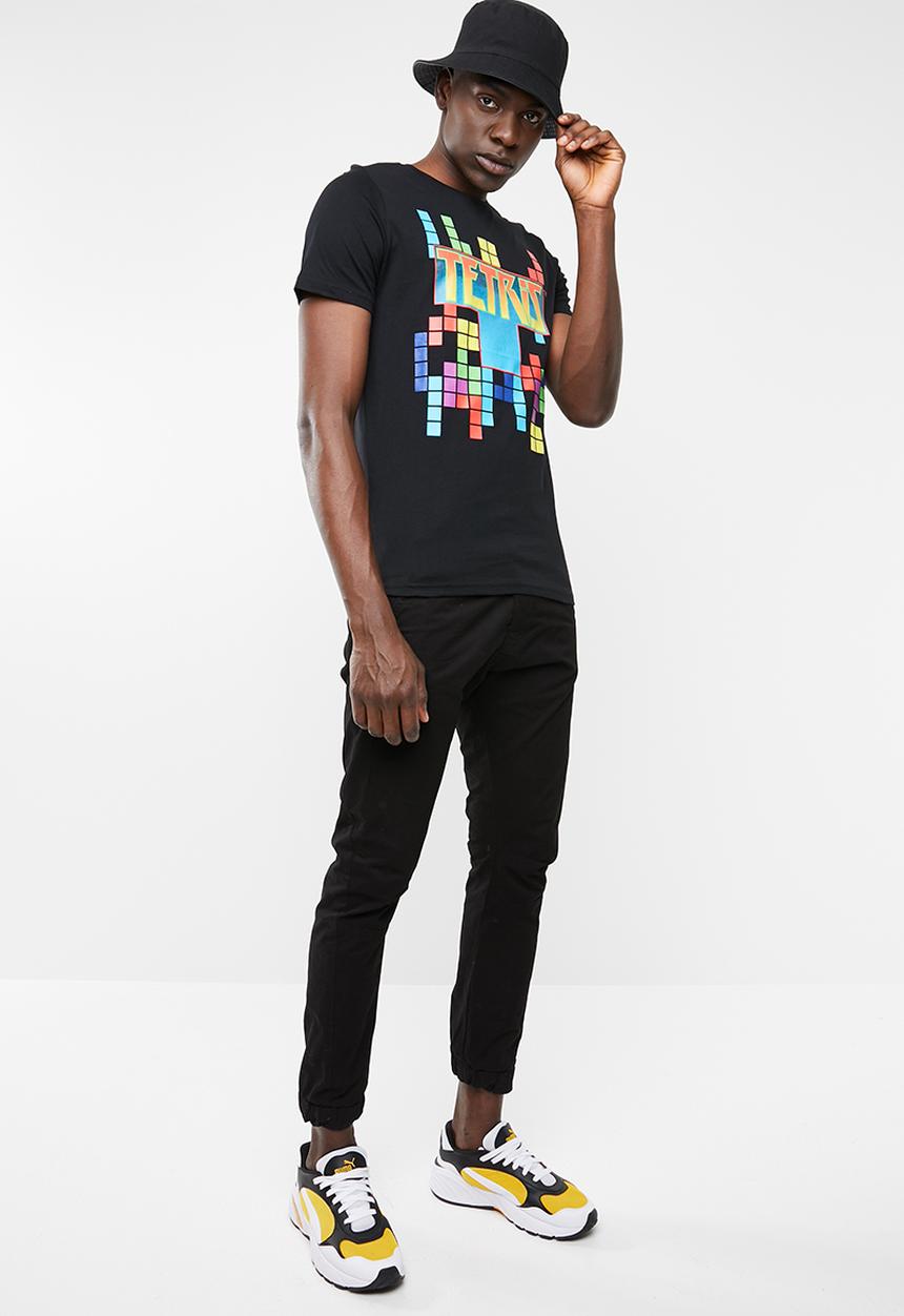 Only & Sons - Tetris short sleeve tee - black
