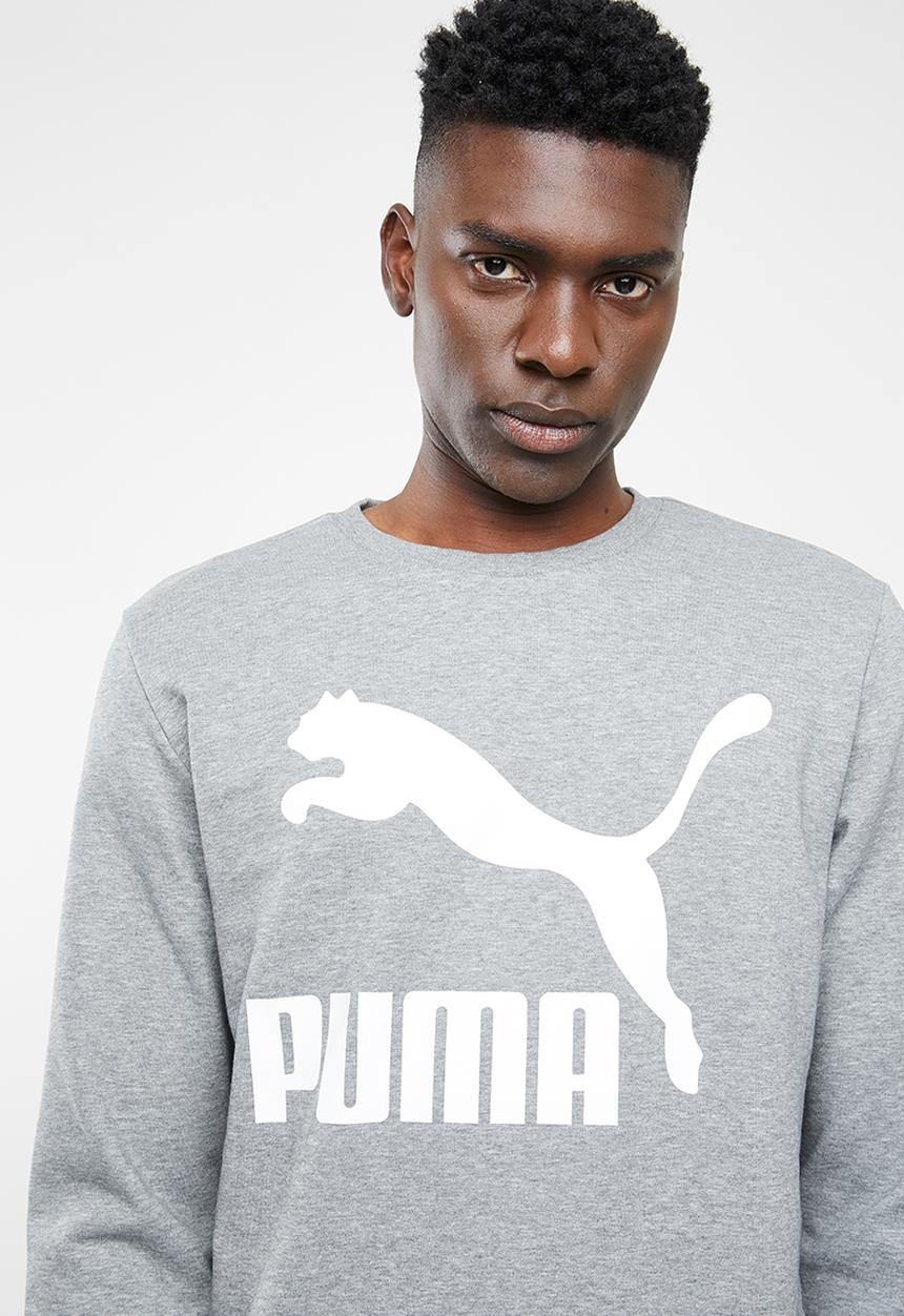 PUMA - Classics logo crew long sleeve - grey