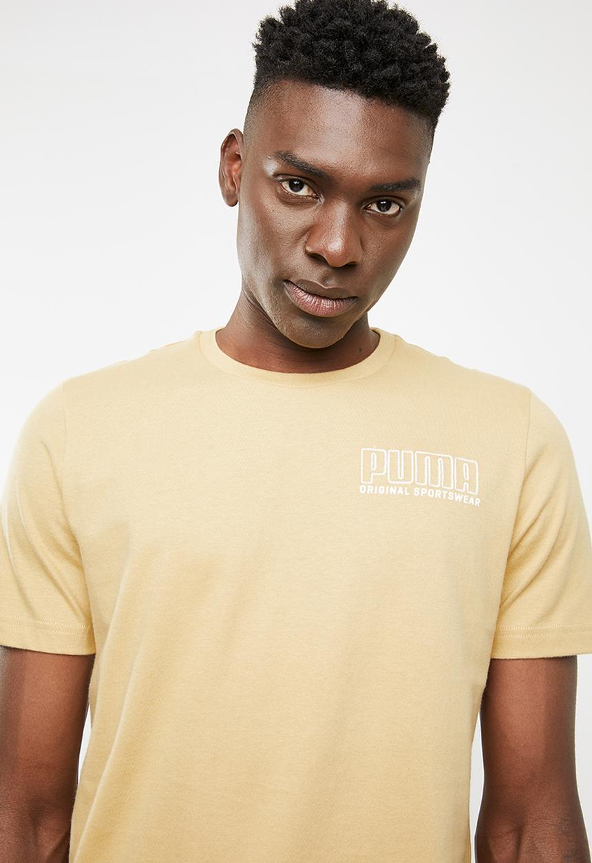 PUMA - Athletics short sleeve tee - camel 