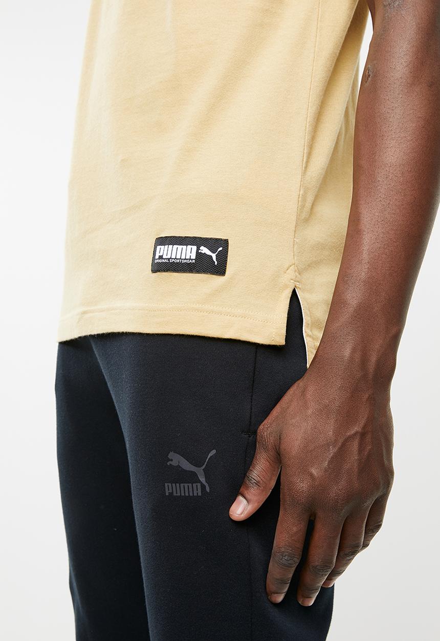 PUMA - Athletics short sleeve tee - camel 