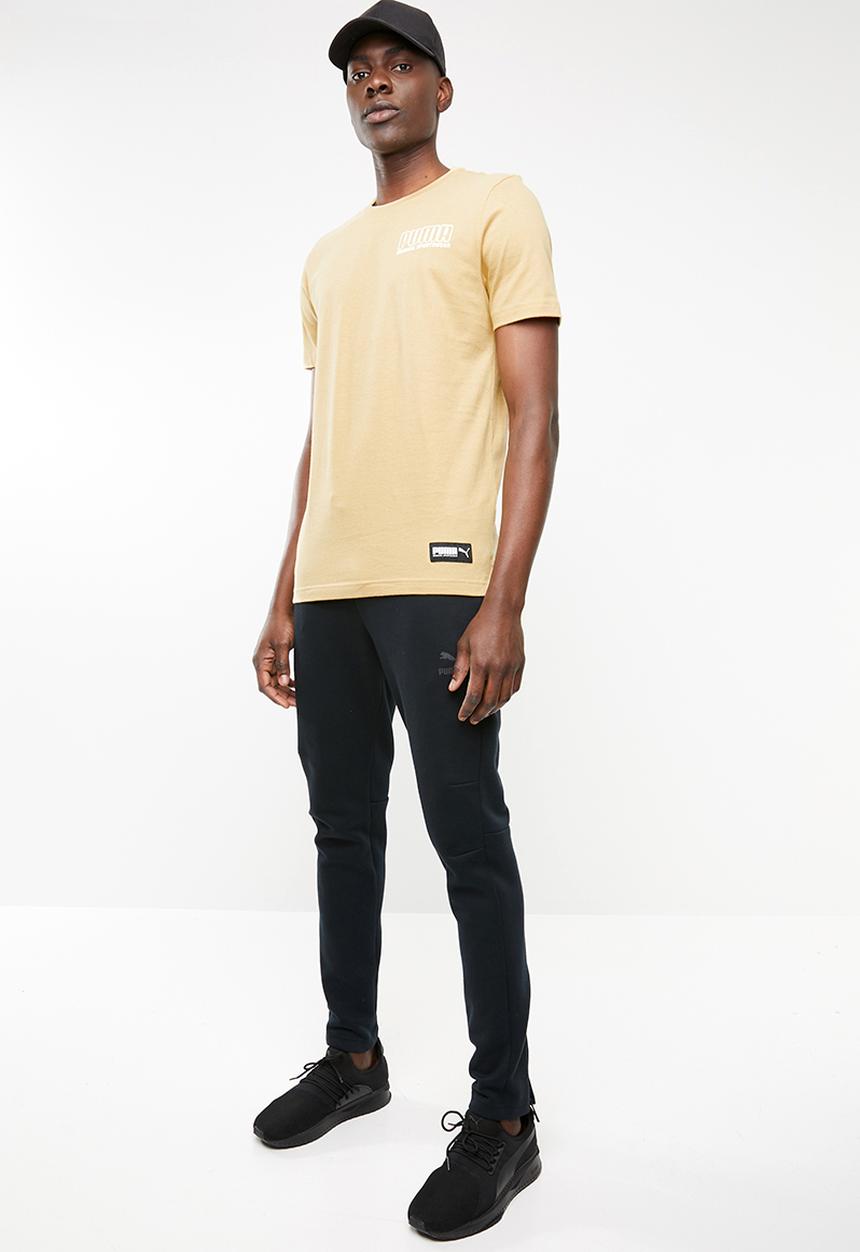 PUMA - Athletics short sleeve tee - camel 