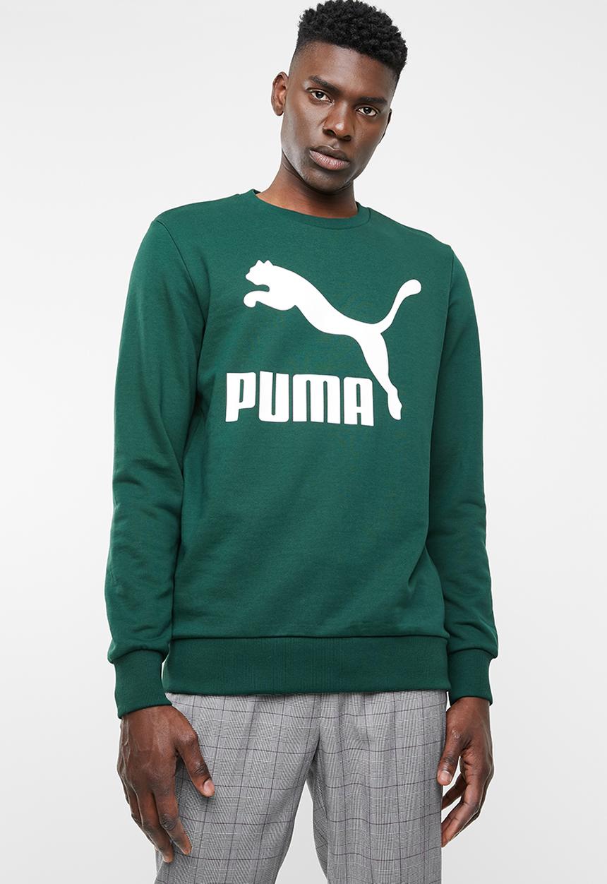 PUMA - Classics logo crew long sleeve - green