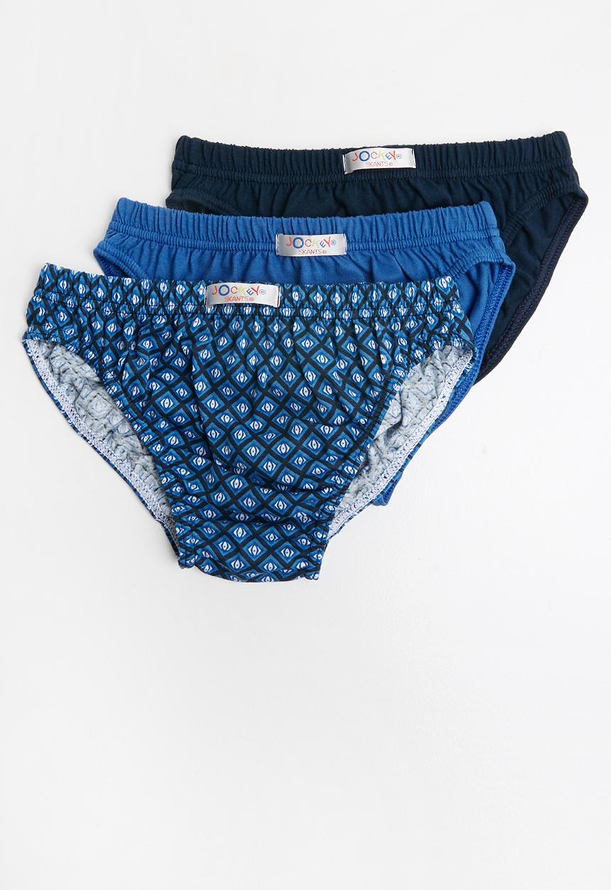 Jockey - Nautical 3 pack briefs - blue
