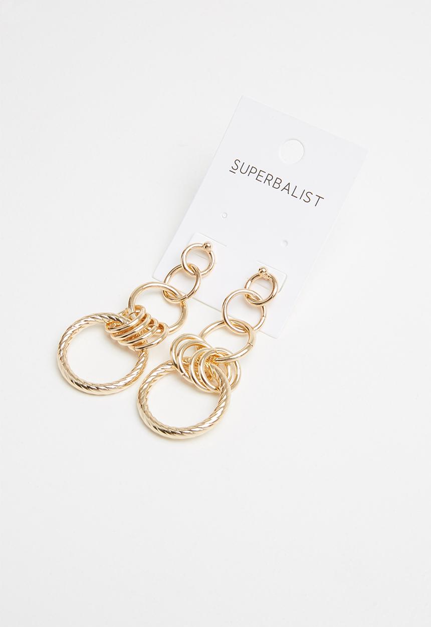 Superbalist - Link earrings - gold