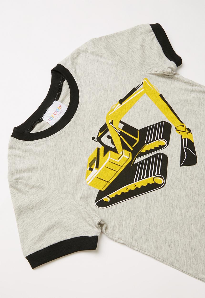 Pop Candy - Digger print pj set - grey