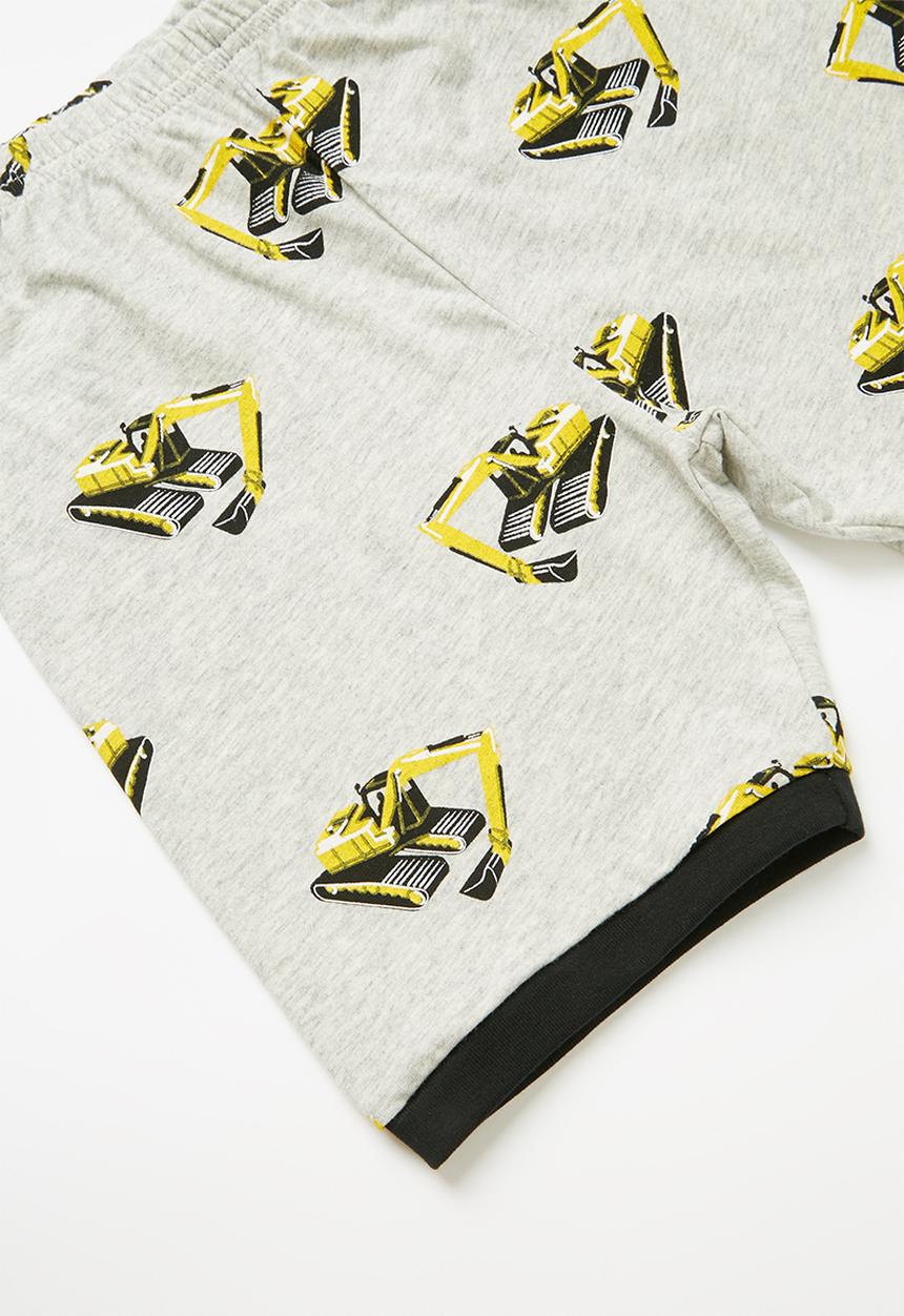 Pop Candy - Digger print pj set - grey