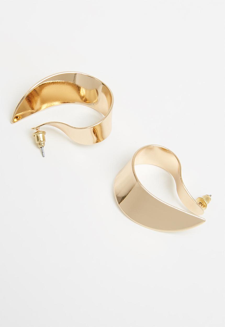 Superbalist - Blair curved earrings - gold