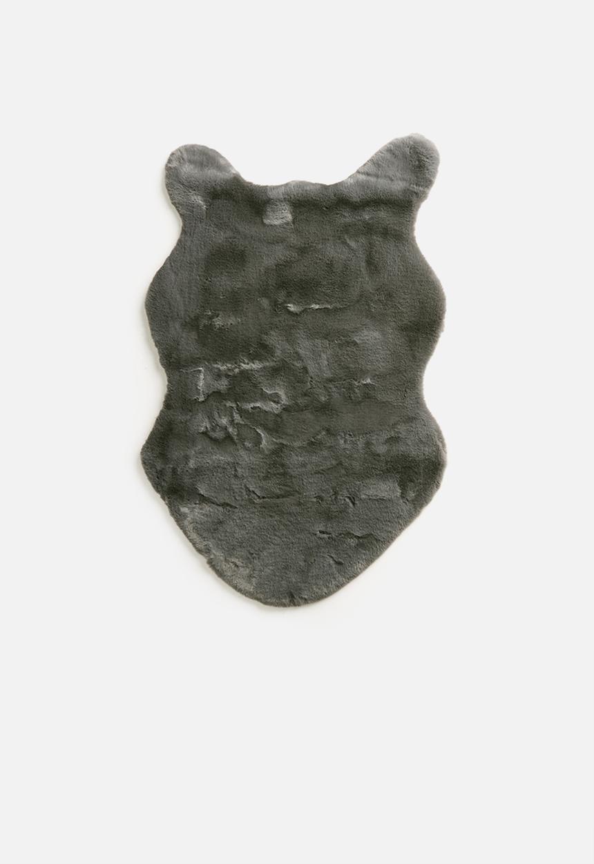 Fotakis - Eli faux fur rug - charcoal