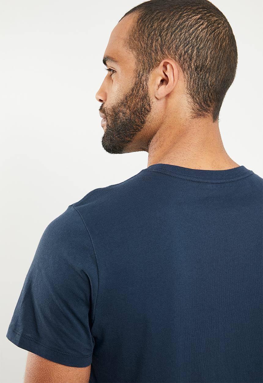 GUESS - Short sleeve core triangle tee - navy