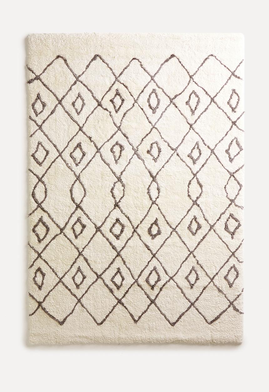 Fotakis - Nara shaggy rug - cream/grey
