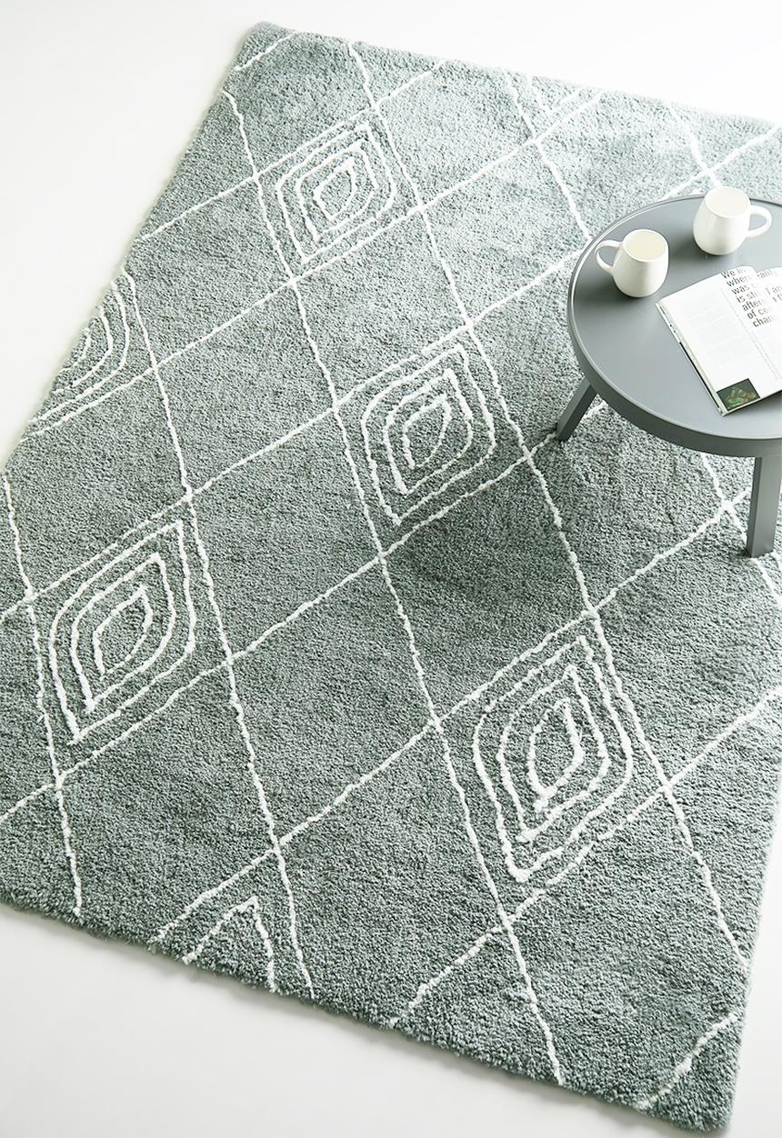 Fotakis - Nara shaggy rug - grey/white