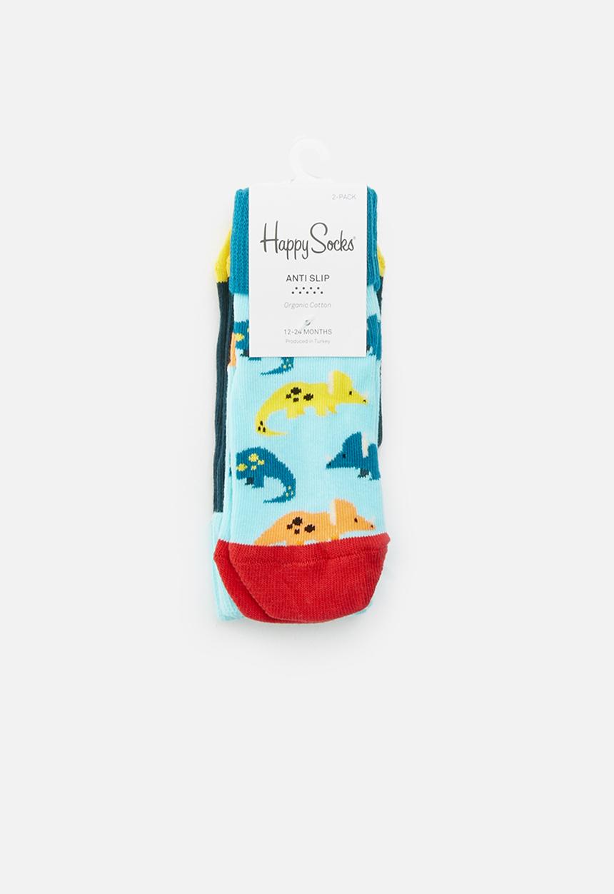Happy Socks - 2-pack dinosaur anti-slip socks