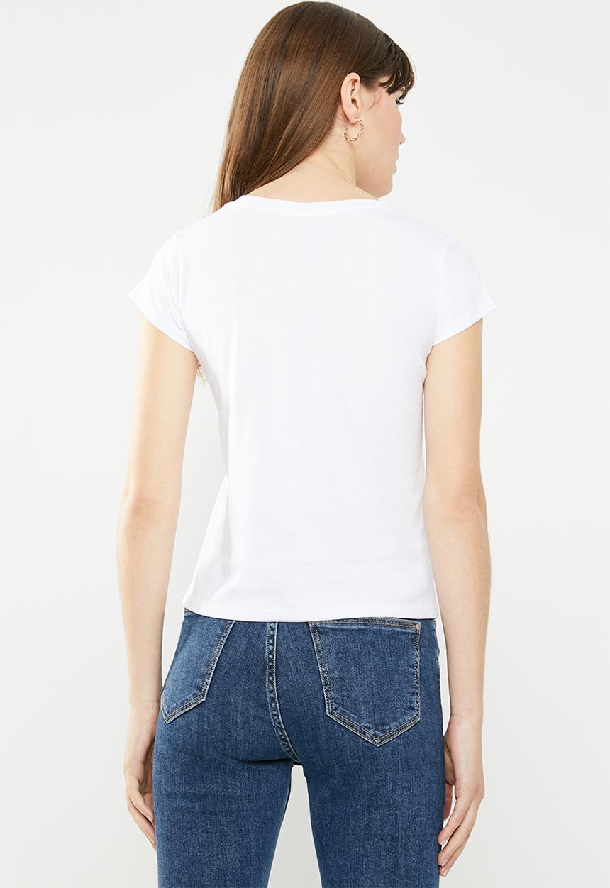 Cotton On - Essential art tee - white