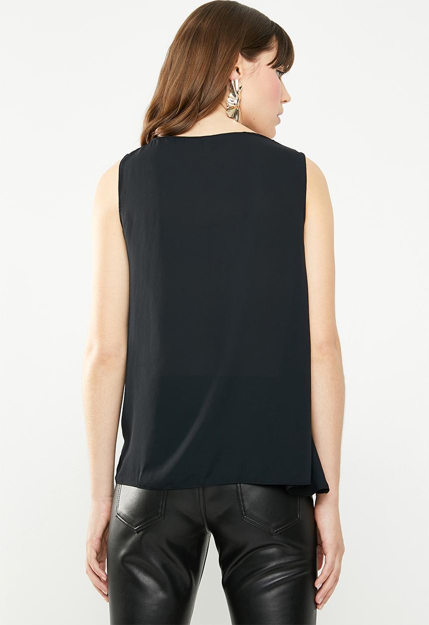 STYLE REPUBLIC - Drape detail blouse - black 