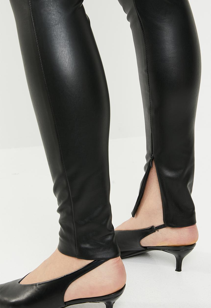 ONLY - Molly faux leather pants - black
