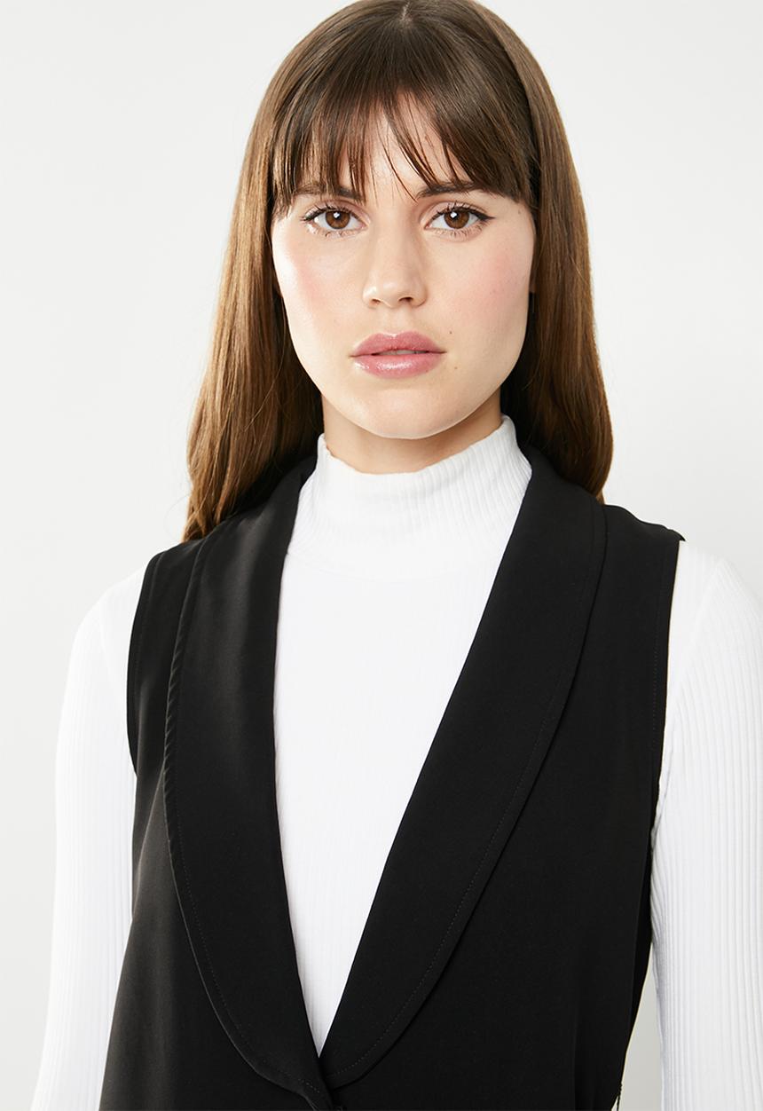 Vero Moda - Leorah waistcoat - black