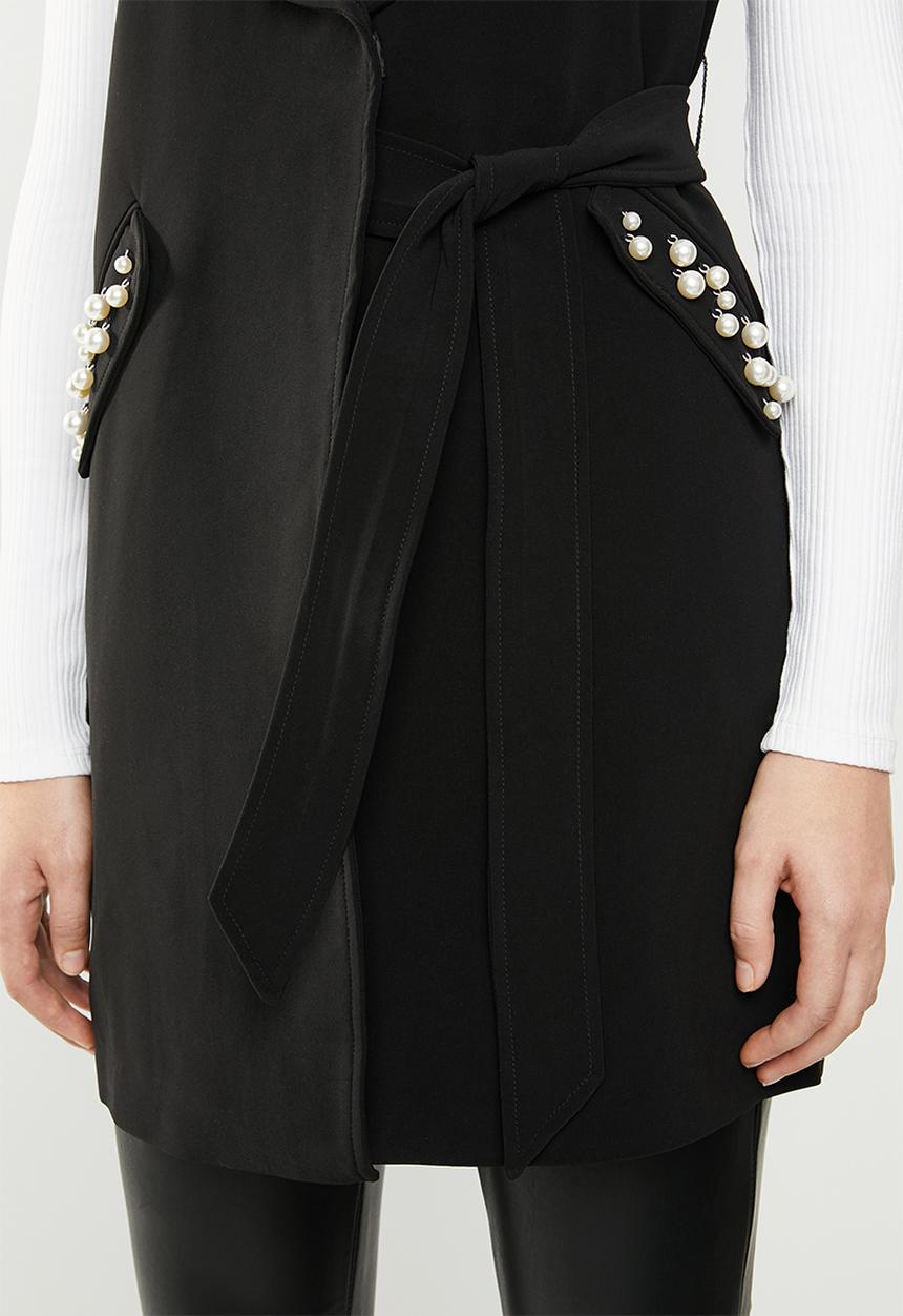 Vero Moda - Leorah waistcoat - black