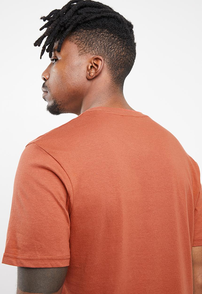 Cotton On - Tbar short sleeve sport tee - burnt orange